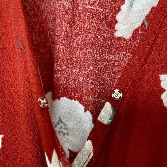 ❌❌   S O L D   ❌❌        NWOT Christy Dawn Dawn Red floral dress XS - Picture 6 of 11